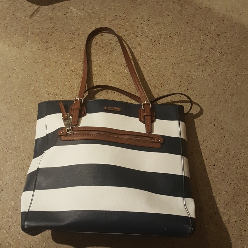 Large striped bag